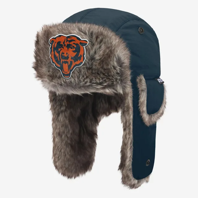 Chicago Bears Chapeau de trappeur en fausse fourrure