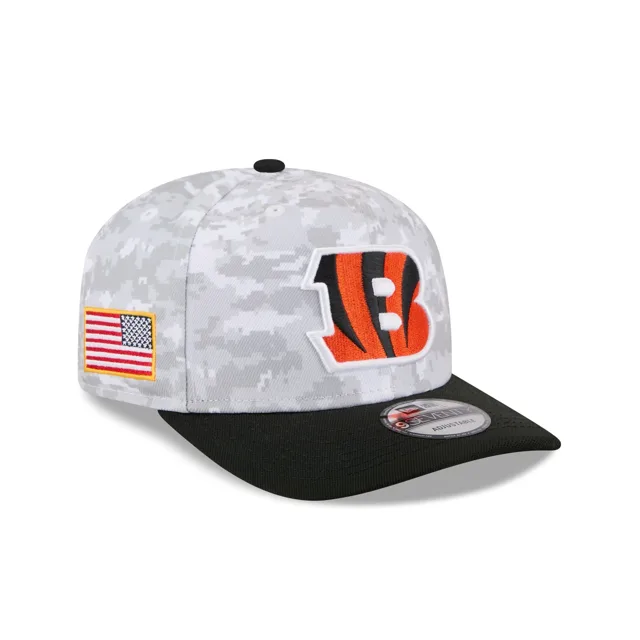 Cincinnati Bengals 2025 Salut au service Fan Gear 9SEVENTY Chapeau extensible à bouton-pression