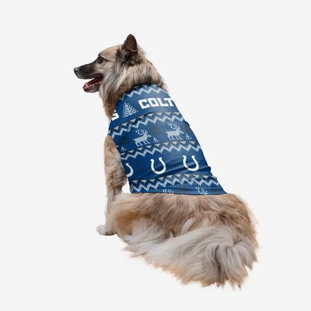 Indianapolis Colts Pull moche pour vacances en famille pour chiens