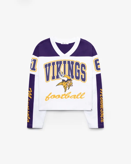 Minnesota Vikings EXCLAMATION '47 T-SHIRT EN JERSEY METRO FEMME