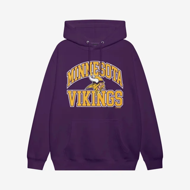 Minnesota Vikings Sweat à capuche avec mot-symbole arqué