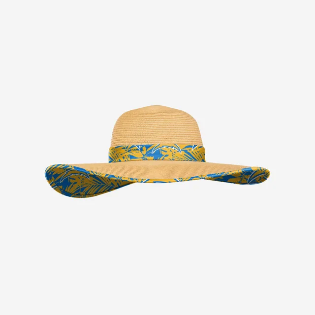 Los Angeles Chargers Chapeau de Paille Floral pour Femme