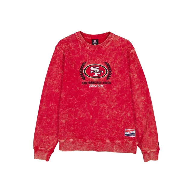 San Francisco 49ers Col rond délavé Throwback