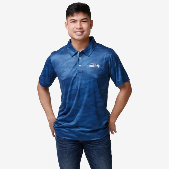 Seattle Seahawks Polo en polyester camouflage couleur
