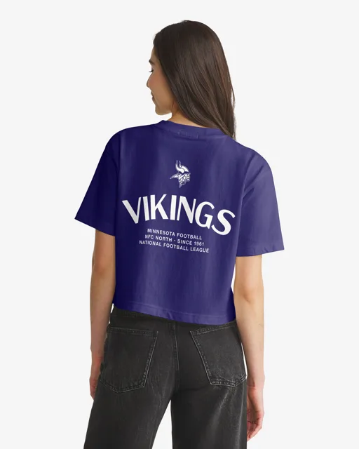Minnesota Vikings HADRIAN '47 FOUNDATION CROP TEE FEMME