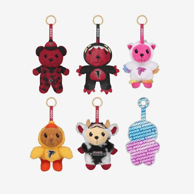 Atlanta Falcons FOOCOOS Peluche Sac Charm Porte-clés Blind Box Série 1
