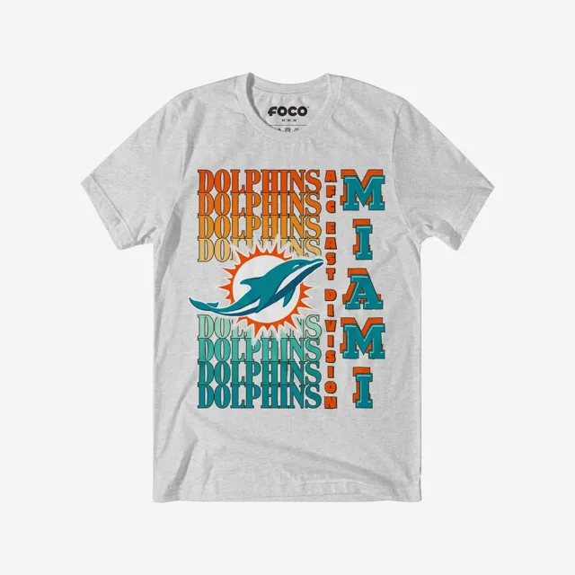 Miami Dolphins T-shirt avec mot-symbole dégradé