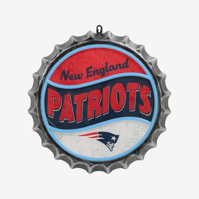 New England Patriots Panneau mural rétroéclairé au néon LED pour bouchon de bouteille