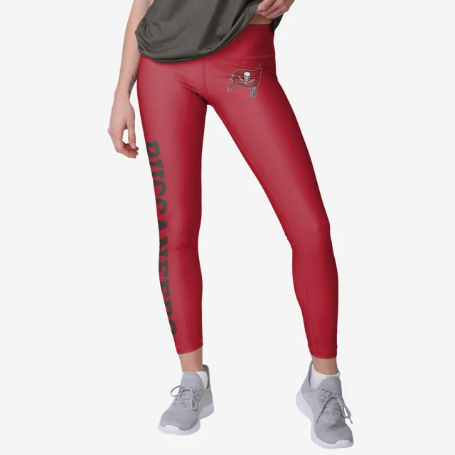 Tampa Bay Buccaneers Legging solide avec gros mot pour femme