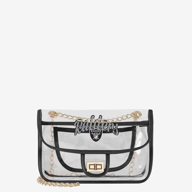 Las Vegas Raiders Sac à bandoulière transparent avec chaîne