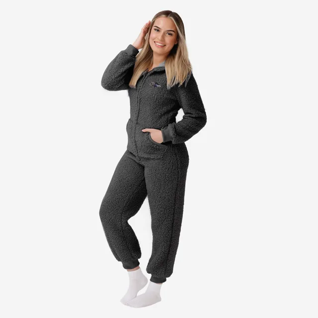 Baltimore Ravens Pyjama une pièce Sherpa pour femme
