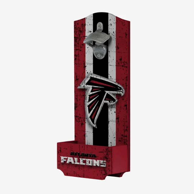 Atlanta Falcons Panneau ouvre-bouteille en bois