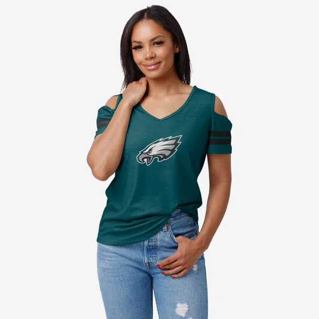 Philadelphia Eagles T-shirt à épaules dénudées pour femme