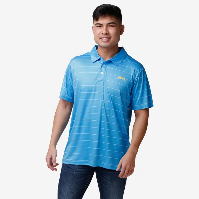 Polo rayé en polyester Los Angeles Chargers