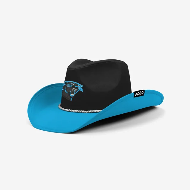 Carolina Panthers Chapeau de cowboy bicolore