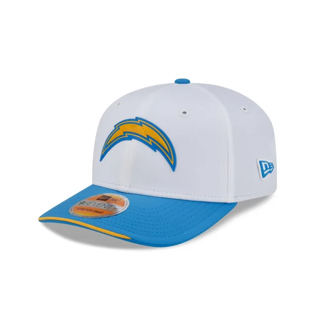 Los Angeles Chargers 2026 Sideline Blanc 9SEVENTY Chapeau extensible à bouton-pression