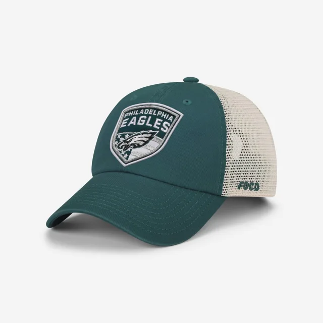 Philadelphia Eagles Casquette de camionneur décontractée avec patch Americana