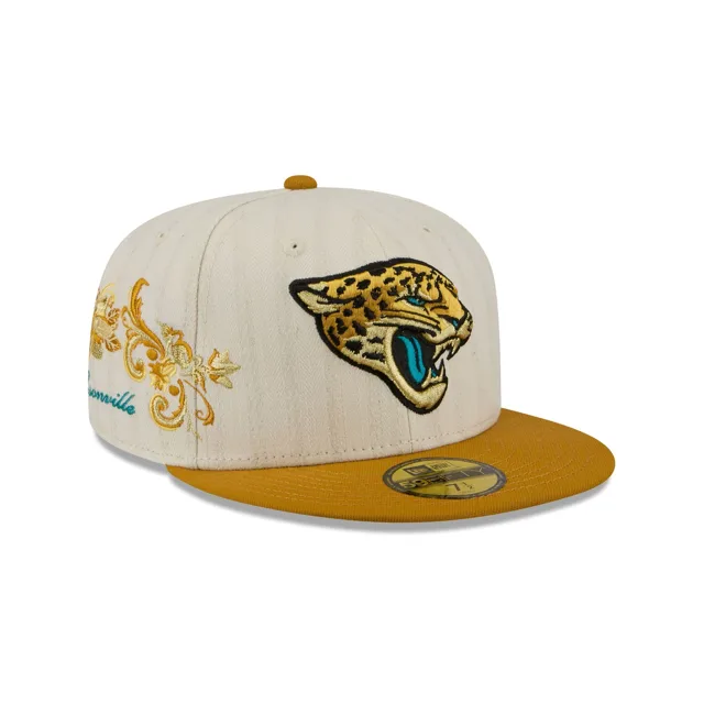 Jacksonville Jaguars Casquette ajustée à chevrons chromée 59FIFTY