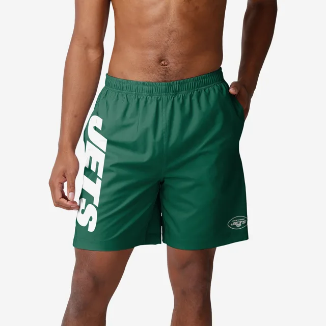 New York Jets Maillot de bain traditionnel avec mot-symbole solide