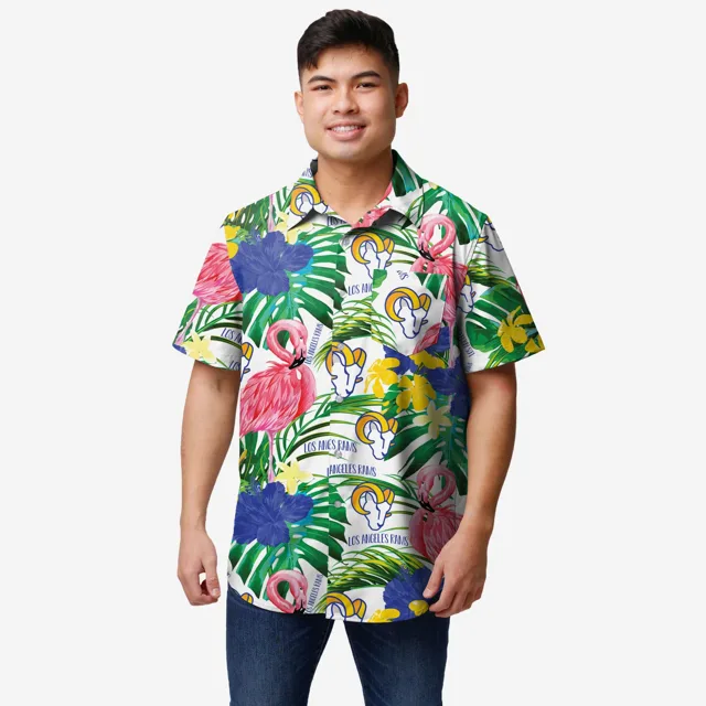 Los Angeles Rams Chemise boutonnée flamant rose