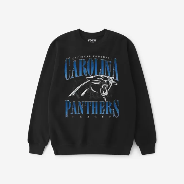 Carolina Panthers Sweat-shirt à col rond chromé Stack