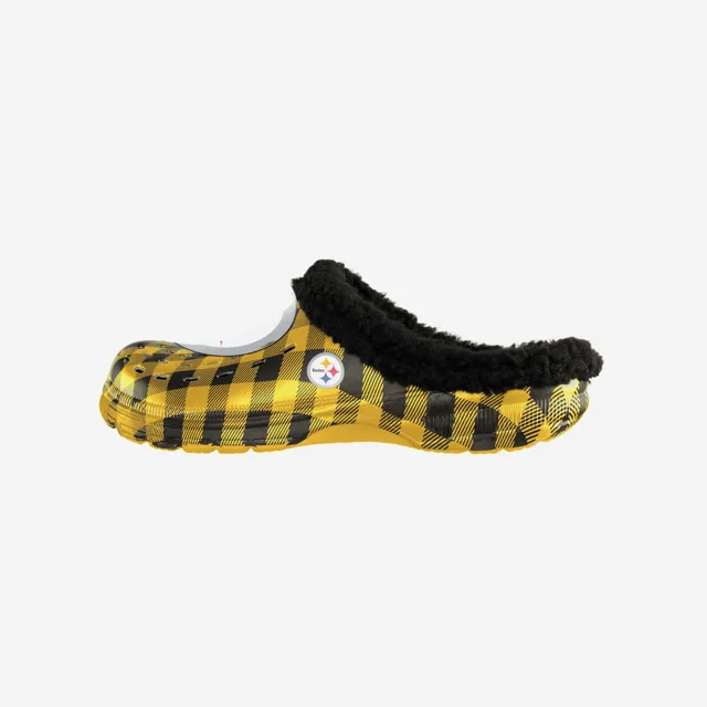 Sabot à carreaux Buffalo doublé Sherpa Pittsburgh Steelers