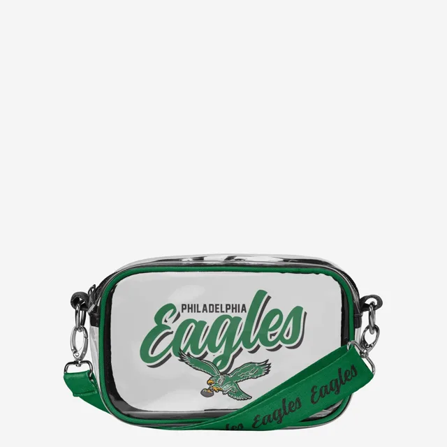 Philadelphia Eagles Sac à bandoulière transparent Kelly Green Monty Script