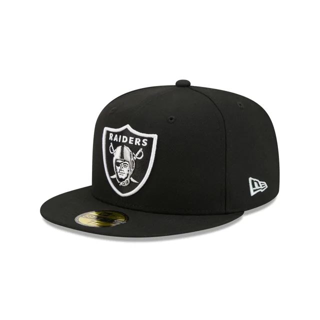 Las Vegas Raiders Casquette ajustée noire basique 59FIFTY