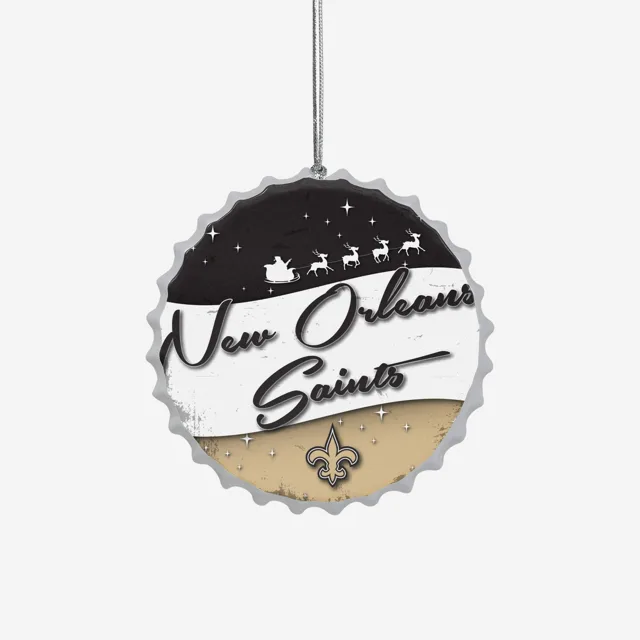 New Orleans Saints Ornement de signe de bouteille