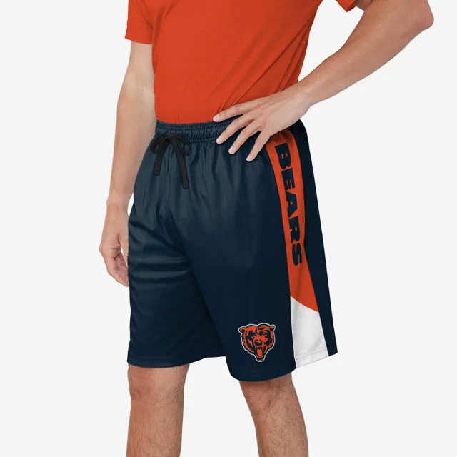 Short d'entraînement à rayures latérales Chicago Bears