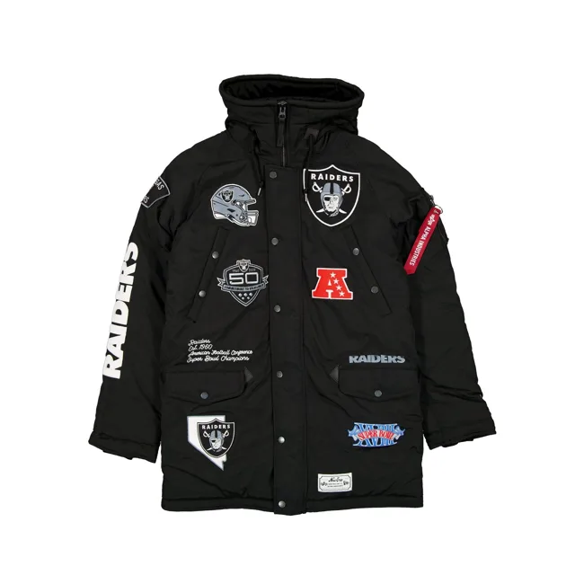 Alpha Industries x Las Vegas Raiders Parka N-3B noire