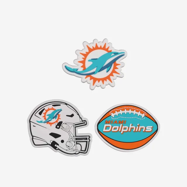 Miami Dolphins Lot de 3 breloques fourre-tout pour hayon