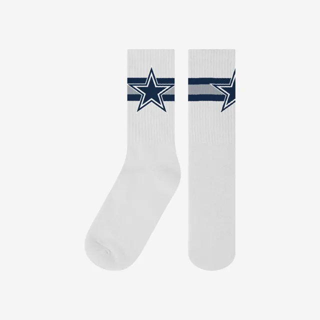 Chaussettes blanches avec logo principal Dallas Cowboys