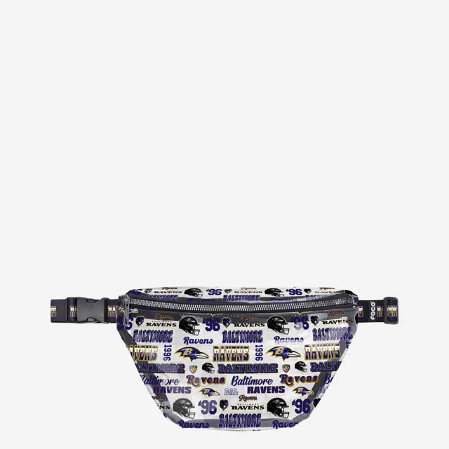 Baltimore Ravens Répétez le sac banane transparent à imprimé rétro