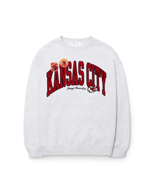 Kansas City Chiefs STONEY CLOVER LANE X '47 ÉQUIPAGE SURDIMENSIONNÉ POUR FEMMES