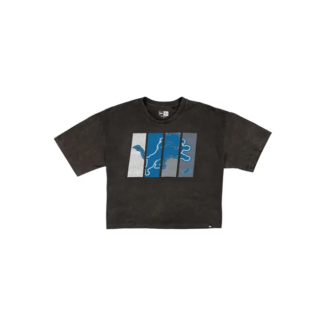 Detroit Lions T-shirt court noir Sport Night pour femme