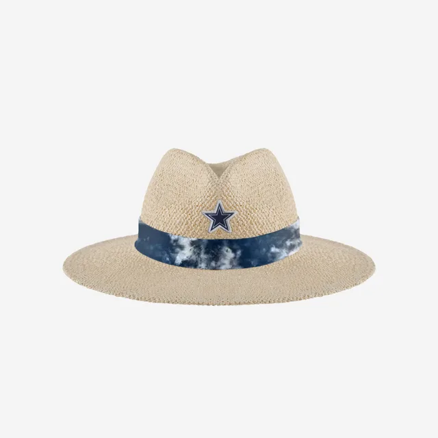 Dallas Cowboys Chapeau de Paille avec Ruban Tie-Dye pour Femme