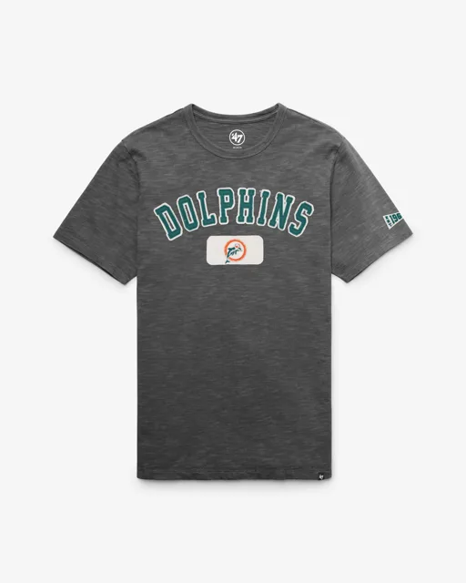 Miami Dolphins HISTORIQUE SEYMOORE BIEN USÉ '47 HEAVY SLUB TEE