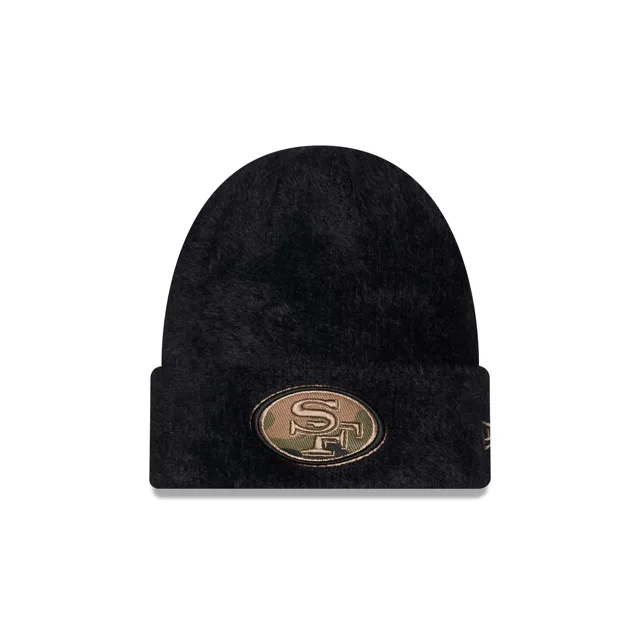San Francisco 49ers Bonnet en tricot à revers flou avec logo camouflage