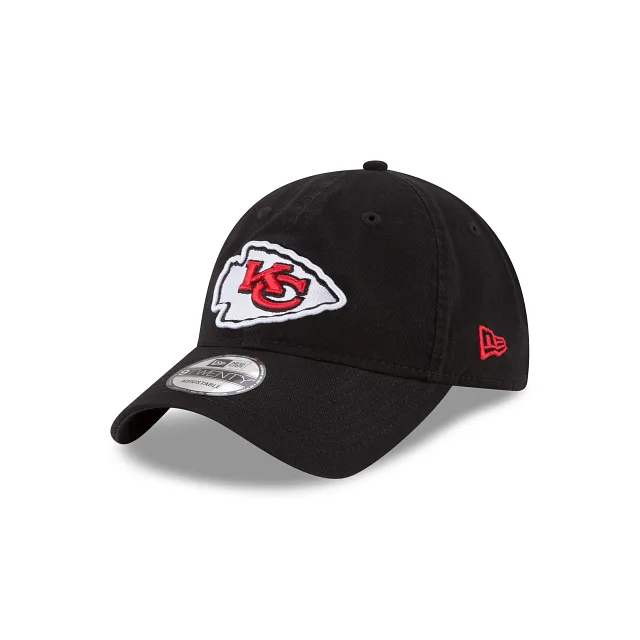 Kansas City Chiefs Core Classic Noir 9TWENTY Chapeau réglable
