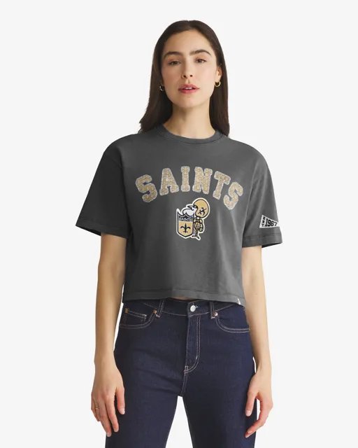 New Orleans Saints HISTORIQUE ELMORE BIEN PORTÉ '47 HEAVY SLUB TEE FEMME