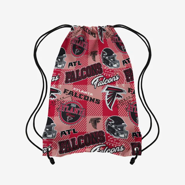 Atlanta Falcons Sac à dos à cordon imprimé à répétition thématique