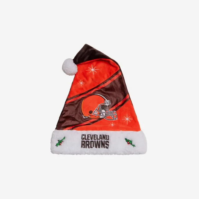 Cleveland Browns Chapeau de Père Noël haut de gamme