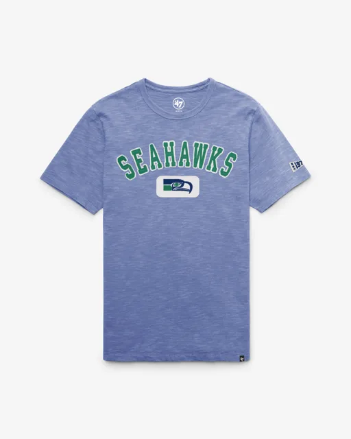 Seattle Seahawks HISTORIQUE SEYMOORE BIEN USÉ '47 HEAVY SLUB TEE