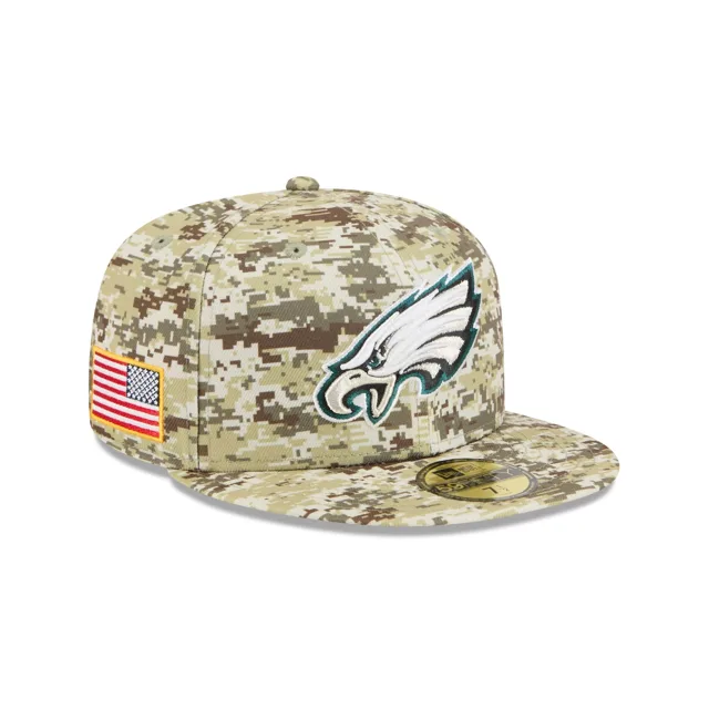 Philadelphia Eagles 2025 Salut au service Fan Gear 59FIFTY Chapeau ajusté