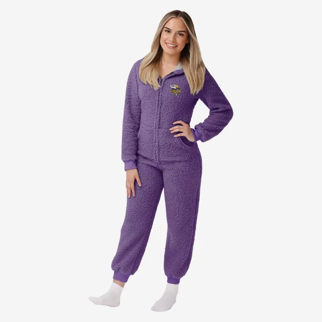 Minnesota Vikings Pyjama une pièce Sherpa pour femme