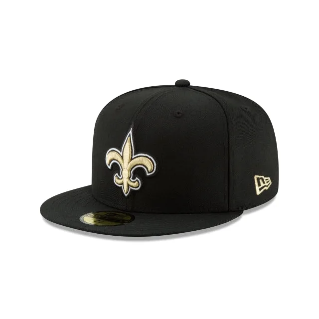 New Orleans Saints Casquette ajustée 59FIFTY noire