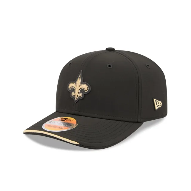 New Orleans Saints 2026 Sideline 9SEVENTY Chapeau extensible à bouton-pression