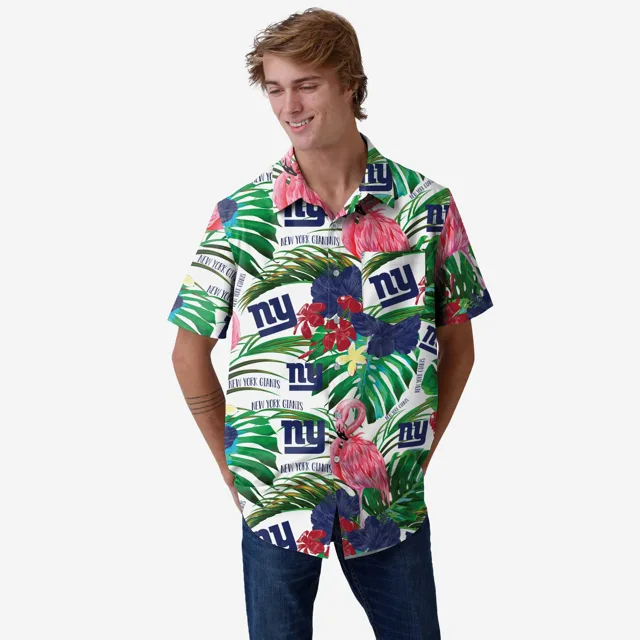 New York Giants Chemise boutonnée flamant rose