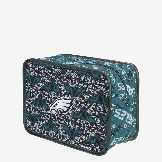 Trousse à maquillage imprimée matelassée Philadelphia Eagles